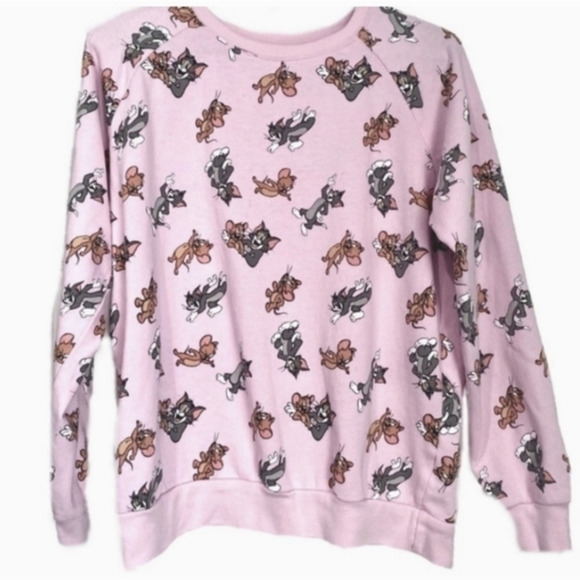 Tom & Jerry Cartoon Graphic‎ Cute Sweatshirt - Picture 1 of 8